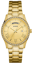 Guess Dress Żółte złoto/Stal w odcieniu złota Ø38 mm W0764L2
