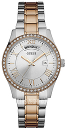 Guess Dress Srebrny/Stal w kolorze różowego złota Ø38 mm W0764L4
