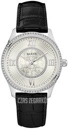 Guess Srebrny/Skóra Ø39 mm W0768L5
