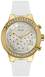 Guess Sporty Srebrny/Guma Ø44 mm W0772L6