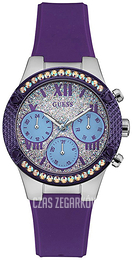 Guess Srebrny/Guma Ø44 mm W0773L4
