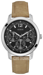 Guess Sporty Czarny/Skóra Ø45 mm W0790G1