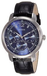 Guess Sporty Niebieski/Skóra Ø44 mm W0790G2