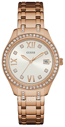 Guess Dress Srebrny/Stal w kolorze różowego złota Ø37 mm W0848L3