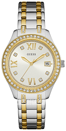 Guess Srebrny/Stal w odcieniu złota Ø38 mm W0848L4