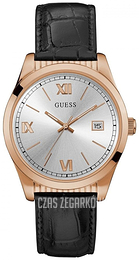 Guess Srebrny/Skóra Ø40 mm W0874G2