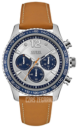 Guess Srebrny/Skóra Ø44 mm W0970G1