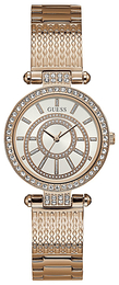 Guess Biały/Stal w kolorze różowego złota Ø32 mm W1008L3