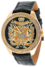 Guess Czarny/Skóra Ø39 mm W11011L1