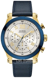 Guess Anchor Biały/Skóra Ø46 mm W1105G1
