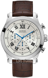 Guess Srebrny/Skóra Ø47 mm W1105G3