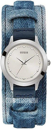 Guess Srebrny/Skóra Ø30 mm W1151L3