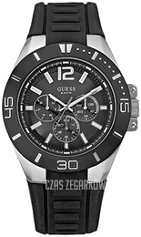 Guess Sporty Czarny/Guma Ø44 mm W12597G1
