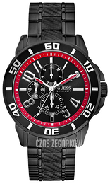 Guess Sporty Czarny/Stal Ø43 mm W18550G1