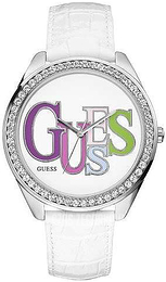 Guess Biały/Skóra Ø45 mm W75027L1