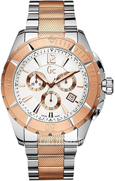 Guess Biały/Stal w kolorze różowego złota Ø41 mm X53002G1S