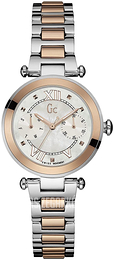 Guess Biały/Stal w kolorze różowego złota Ø32 mm Y06002L1