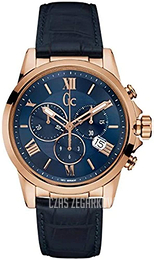 Guess Niebieski/Skóra Ø42 mm Y08003G7