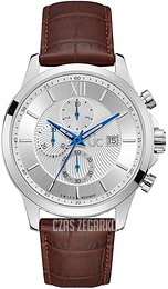 Guess Srebrny/Skóra Ø44 mm Y27002G1