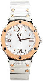 Guess Biały/Stal w kolorze różowego złota Ø36 mm Y60002L1
