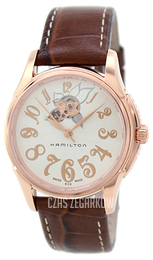 Hamilton American Classic Jazzmaster Biały/Skóra Ø33 mm H32345983