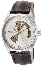 Hamilton Jazzmaster Srebrny/Skóra Ø42 mm H32705551