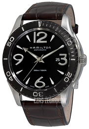 Hamilton American Classic Jazzmaster Czarny/Skóra Ø47 mm H37715535