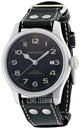Hamilton Khaki Field Czarny/Skóra Ø42 mm H60455833