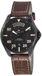 Hamilton Khaki Czarny/Skóra Ø42 mm H64605531