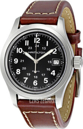 Hamilton Khaki Chronograph Czarny/Skóra Ø42 mm H64666735