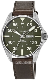 Hamilton Zielony/Skóra Ø46 mm H64735561