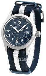 Hamilton Khaki Field Niebieski/Tkanina Ø38 mm H68201043
