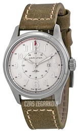 Hamilton Officer Srebrny/Skóra Ø34 mm H70365983