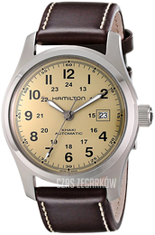 Hamilton Khaki Field Automatic Beżowy/Skóra Ø42 mm H70555523