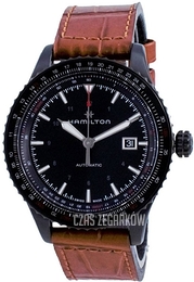 Hamilton Khaki Aviation Czarny/Skóra Ø42 mm H76625530