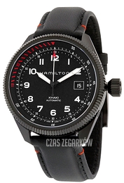 Hamilton Khaki Czarny/Skóra Ø42 mm H76695733