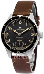 Hamilton Khaki Aviation Czarny/Skóra Ø43 mm H76719530