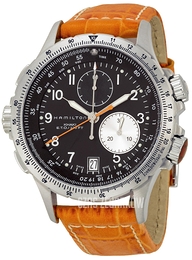 Hamilton Khaki ETO Czarny/Skóra Ø42 mm H77612933