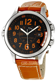 Hamilton Khaki Czarny/Skóra Ø42 mm H77695633