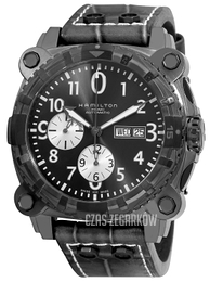 Hamilton Khaki Belowzero Czarny/Skóra Ø47 mm H78696393