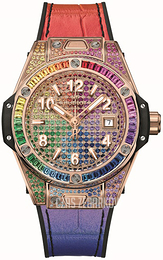 Hublot Big Bang 33mm Różowe złoto/Guma Ø33 mm 485.OX.9900.LR.0999