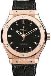 Hublot Classic Fusion Czarny/Skóra Ø45 mm 511.OX.1180.LR