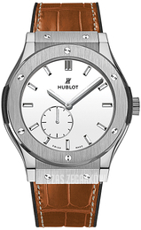Hublot Classic Fusion Srebrny/Skóra Ø45 mm 515.NX.2210.LR