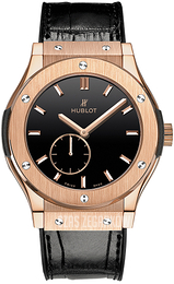 Hublot Classic Fusion Czarny/Skóra Ø45 mm 515.OX.1280.LR