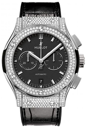 Hublot Classic Fusion Czarny/Skóra Ø45 mm 521.NX.1171.LR.1704