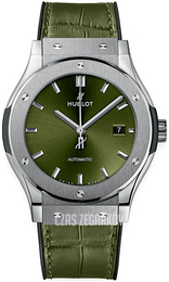 Hublot Classic Fusion Zielony/Guma Ø42 mm 542.NX.8970.LR