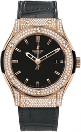 Hublot Classic Fusion Czarny/Skóra Ø42 mm 542.PX.1180.LR.1704