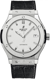 Hublot Classic Fusion Srebrny/Skóra Ø42 mm 542.ZX.2610.LR