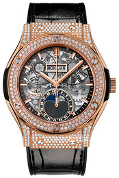 Hublot Classic Fusion Szkieletowa tarczy/Skóra Ø45 mm 547.OX.0180.LR.1704