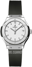 Hublot Classic Fusion Biały/Guma Ø33 mm 581.NX.2611.RX